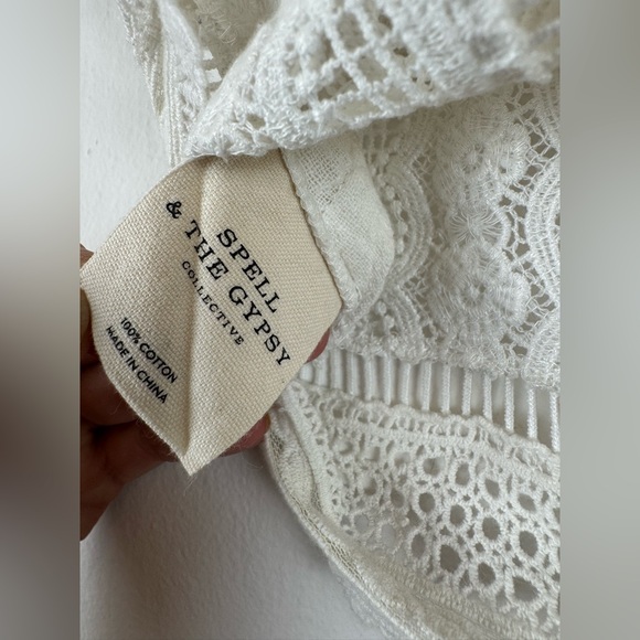 Spell and the Gypsy collective design Abigail Lace Crop Top EUC - Picture 7 of 16